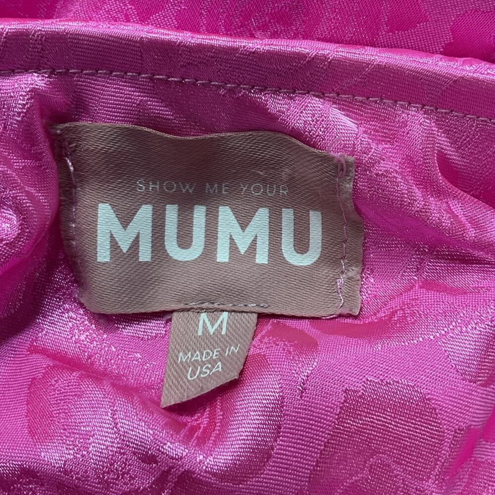Show Me Your Mumu Chic Bright Pink Rose Taylor Mini Dress Size M - Picture 4 of 5